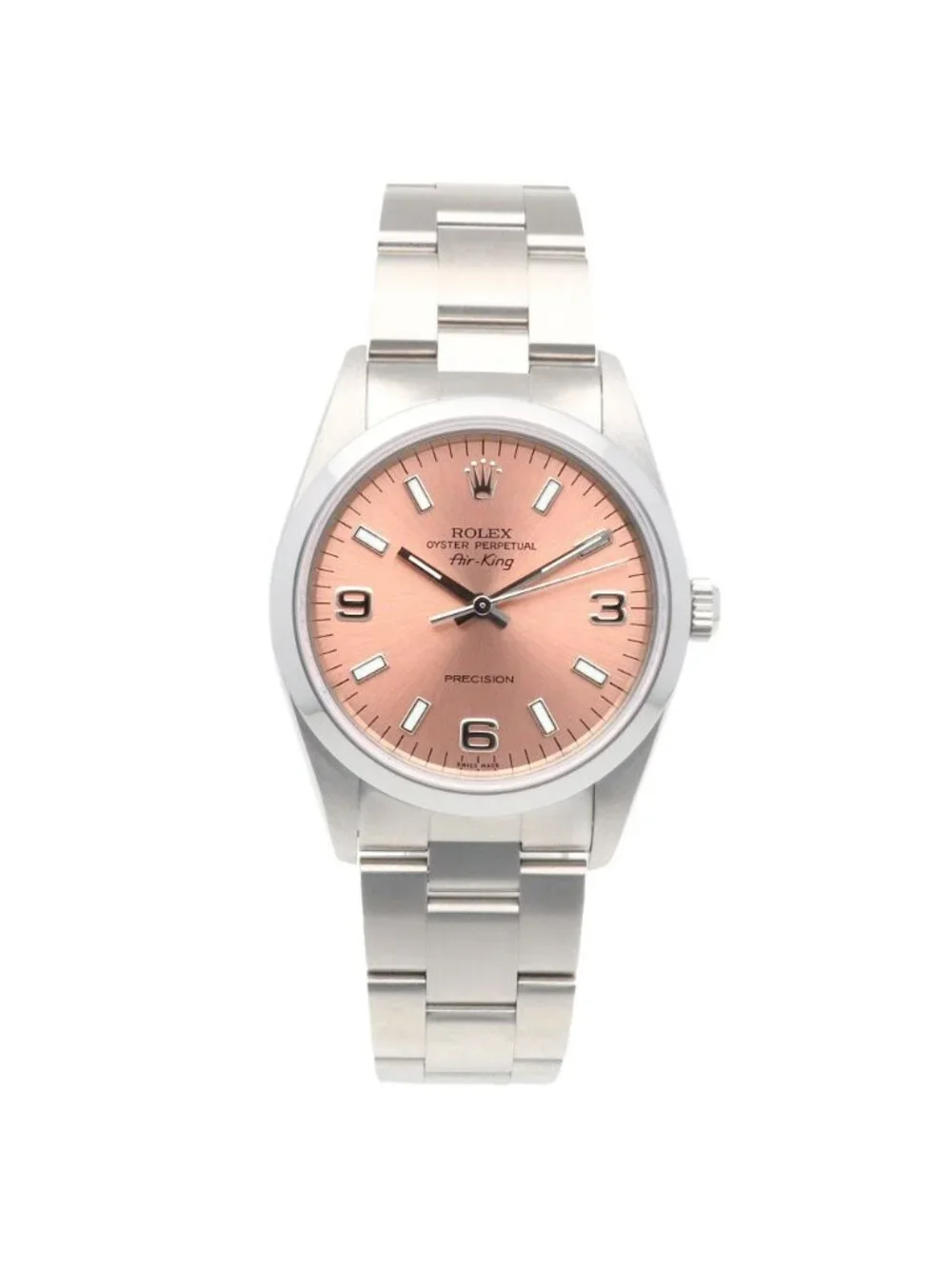 Rolex Air King Oistar Perpetual Watch Clock Stainless Steel Automatic